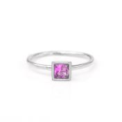 Carina Ring. Square [Sterling Silver]