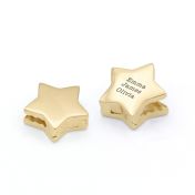 Star Charm With Names For Milanese Chain [18K Gold Vermeil]