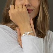 Precious Spot Silhouette Map Bracelet with Milanese Chain [Sterling Silver]