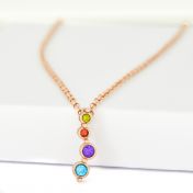 Stream of Love Necklace [Rose Gold Plated]