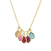Sunshower Birthstone Necklace [Gold Plated]
