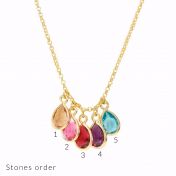 Sunshower Birthstone Necklace [Gold Plated]