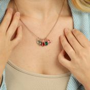 Sunshower Birthstone Necklace [Rose Gold Plated]