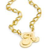 Talisa Bold Initial Necklace [18K Gold Vermeil]