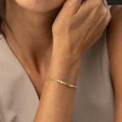 Talisa Sterne Geburtsstein Armband mit einem 0.20 Kt Diamanten [583er Gold]