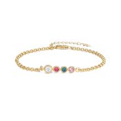 Talisa Sterne Geburtsstein Armband mit einem 0.20 Kt Diamanten [583er Gold]