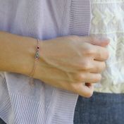 Talisa Stars Birthstone Bracelet [18K Rose Gold Plated]