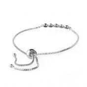 Talisa Stars Birthstone Bracelet in Silver with adjustable clasp 