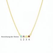 Talisa Sterne Halskette – horizontal [750er Gold Vermeil]