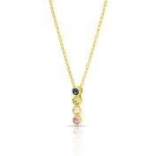 Talisa Stars Gemstone Necklace [18K Gold Vermeil]