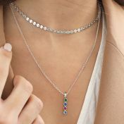 Talisa Stars Necklace Vertical [Sterling Silver]
