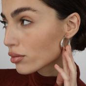 Silver Hoop Earrings (large hoop earring) - Earrings by Talisa