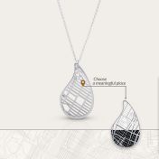 Threads Of Life Map Necklace [Sterling Silver]