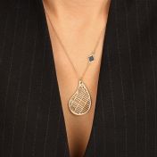 Threads Of Life Map Necklace with Nano Bible [18K Gold Vermeil]