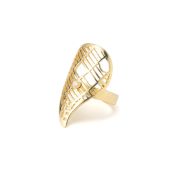 Levensdraad Kaart Ring [18K Goud Verguld]