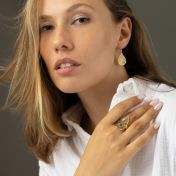 Threads Of Life Silhouette Map Ring [14 Karat Gold]