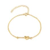 Ties of Heart Diamond Bracelet [18K Gold Vermeil]-4
