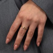 Ties of Heart Name Ring - 2 Names [18K Gold Plated]