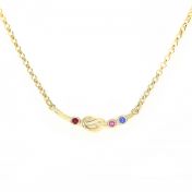 Ties Of Love Necklace Horizontal [Gold Plated]