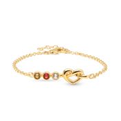 Ties of the Heart Birthstone Bracelet [18K Gold Vermeil]