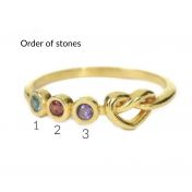 Ties of The Heart Birthstone Ring [18K Gold Plated]