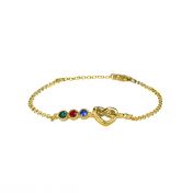 Ties of the Heart Birthstone Bracelet [18K Gold Vermeil]