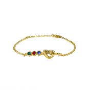 Ties of the Heart Birthstone Bracelet [18K Gold Plated]
