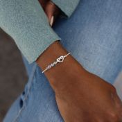 Ties of the Heart Birthstone Bracelet [Sterling Silver]