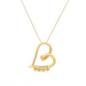 Ties of the Heart Name Necklace [18K Gold Vermeil]