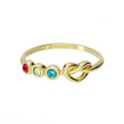 Ties of The Heart Birthstone Ring [18K Gold Vermeil]