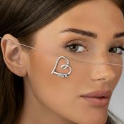 Collana Nodi del mio Cuore con Nome [Argento 925]