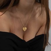 Collier Carte Gravée des Liens du Cœur [Vermeil 18ct]