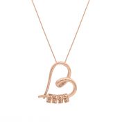 Ties of the Heart Name Necklace [18K Rose Gold Plated]
