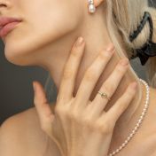 Ties of The Heart Diamond Ring [18K Gold Vermeil]-1