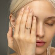 Ties of The Heart Diamond Ring [18K Gold Vermeil]-1