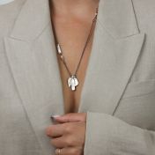 Tight Hug Name Necklace [Sterling Silver]