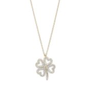 Timeless Clover Pavé Necklace [18K Gold Plated]