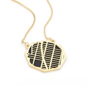 Treasured Place Silhouette Map Necklace [18K Gold Plated]