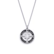 True North Compass Women Name Necklace [Sterling Silver]