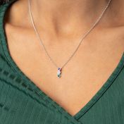 Talisa Stars Gemstone Necklace [Sterling Silver]