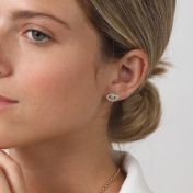 Zeus Evil Eye Stud Earrings