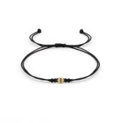Zodiac Constellation Bracelet - Black String [14 Karat Gold]