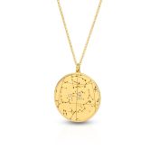 Zodiac Diamonds Sky Map Necklace [18K Gold Vermeil]