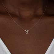 Zodiac Sign Necklace with Diamonds [18K Gold Vermeil]