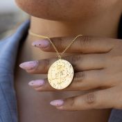 Zodiac Diamonds Sky Map Necklace [18K Gold Vermeil]