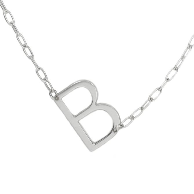 Be Yourself Initial Necklace [Sterling Silver]