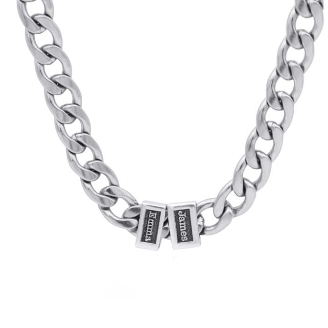 Cuban Link Chain With Names - 8mm