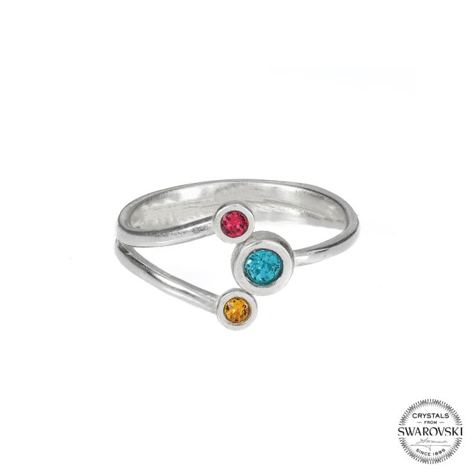 Mutterliebe Ring - Doppelte Liebe [Sterlingsilber]