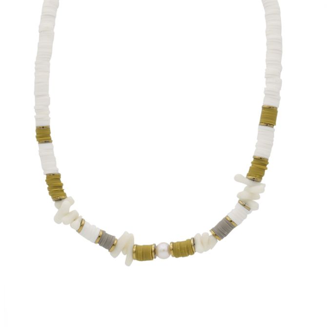 Pearl and Coral Necklace