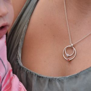 Spheres of Love Birthstone Necklace [Sterling Silver]